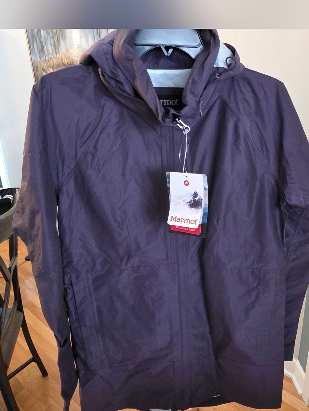 Marmot Women's Celeste Hooded Waterproof Jacket in Deep Purple